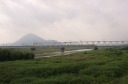 野洲川橋より三上山 野洲市 滋賀