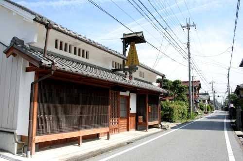 合羽所「松屋」・松本宇之助「包紙紐荷造材料」 鳥居本 彦根市