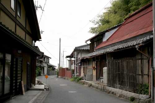 家並み 旧中山道 五個荘清水鼻町 東近江市 滋賀県