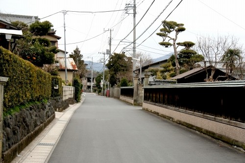 旧原木街道家並み 原木 伊豆の国市 静岡県