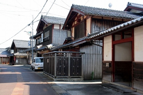 切妻家並み 西浅井町塩津浜 長浜市 滋賀県