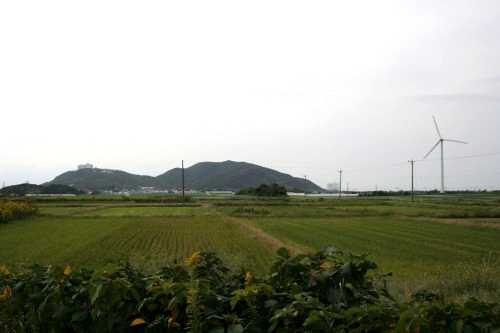 宮山、古山遠望 伊良湖町瓦場 田原市 愛知県