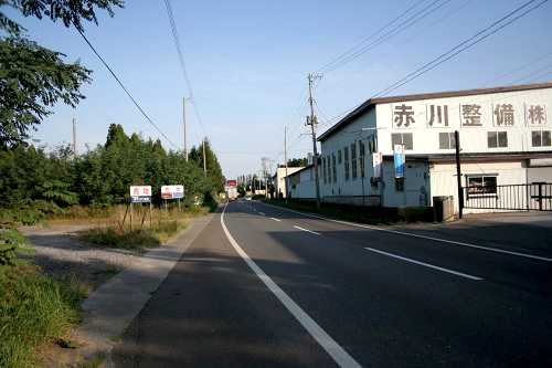 一里小屋跡付近 赤川 田名部 むつ市 青森県