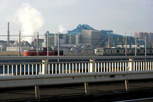 馬入橋(相模川） ＪＲ東海道本線 平塚市