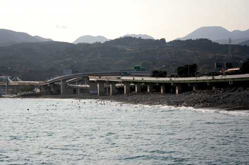 早川ＩＣ 箱根連山 小田原市