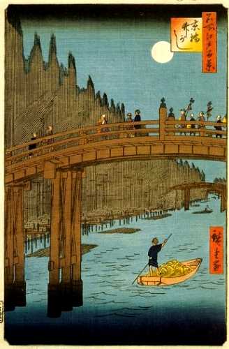 京橋竹河岸 広重 「名所江戸百景」