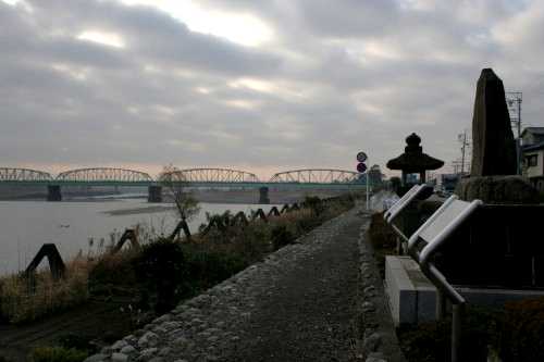 渡船「上り場」常夜燈 岩淵 富士川町 庵原郡 静岡県