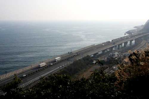 薩埵峠付近展望台より南方面 西倉沢 由比町 庵原郡 静岡県