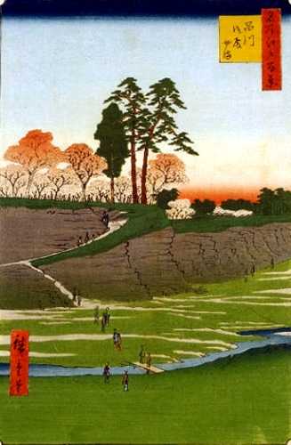 品川 御殿やま 広重 「名所江戸百景」