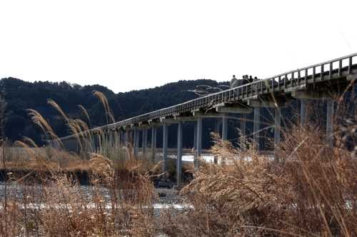 蓬莱橋・大井川 島田市 静岡県
