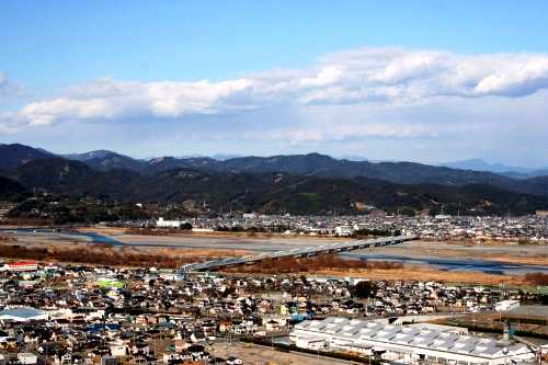 牧之原公園より大井川眺望 金谷 島田市 静岡県