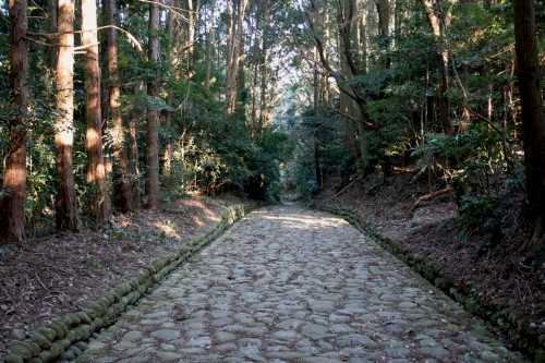 旧東海道金谷坂の石畳 金谷 島田市 静岡県