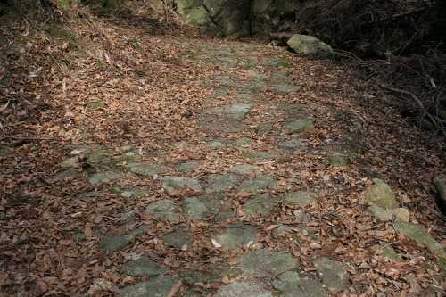 旧東海道 鈴鹿峠道石畳 関町坂下 亀山市 三重県
