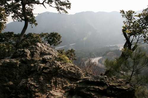 鏡岩からの眺望 旧鈴鹿峠 関町坂下 亀山市 三重県