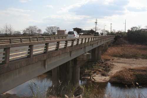 朝明川・朝明橋 朝日町柿 三重郡 三重県