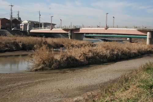 三滝川(三重川)川原町 四日市市 三重県