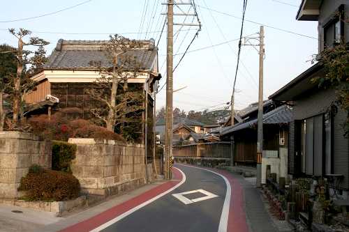 家並み 布気町 亀山市 三重県
