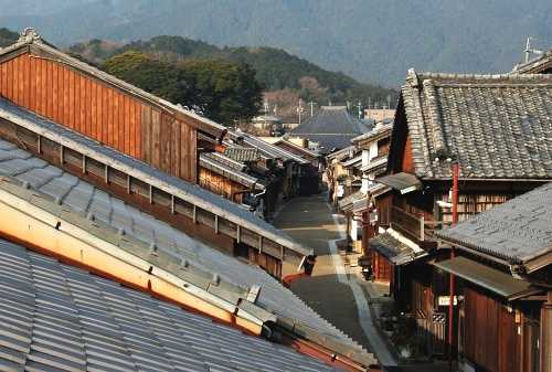旧関宿眺望 関町中町 亀山市 三重県