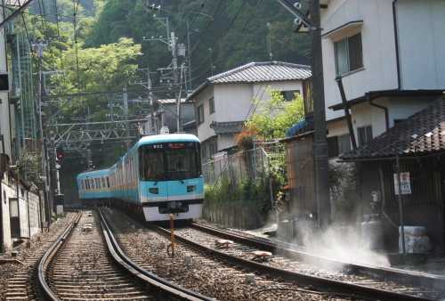 京阪電車 蝉丸踏切 逢坂１丁目 大津市