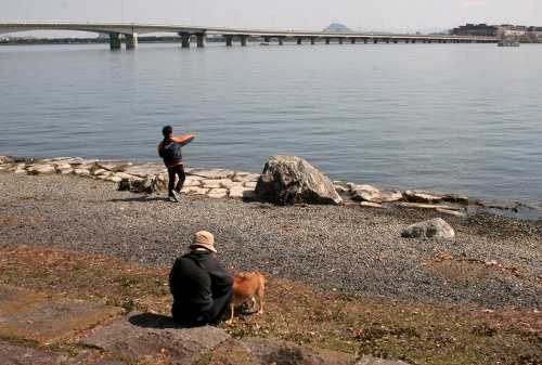 琵琶湖 膳所城跡公園 本丸町 大津市 滋賀県