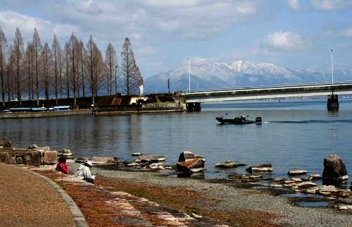 琵琶湖 膳所城跡公園 本丸町 大津市 滋賀県