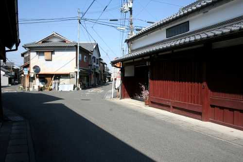 旧東海道(右) 水口町元町 甲賀市 滋賀県