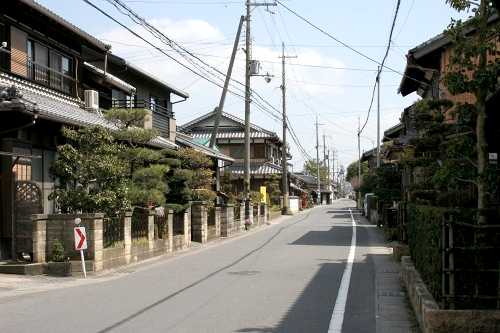 柏木町並み 水口町北脇 甲賀市 滋賀県