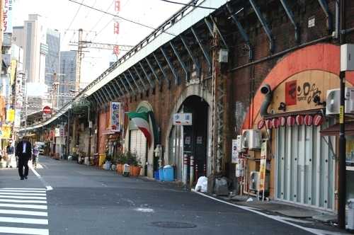 JR新橋駅ガード下歩道 東海道