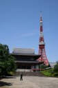 増上寺と東京タワー 東海道
