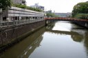 品川橋から目黒川上手 東海道