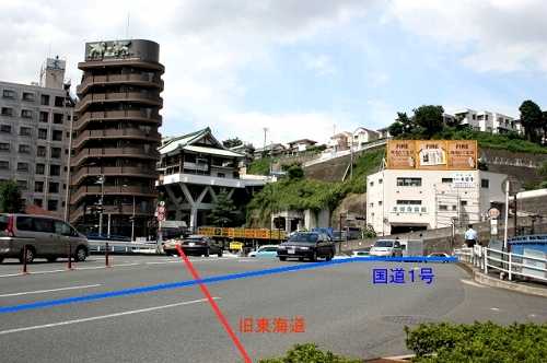 青木橋(JR・国道1号) 旧東海道