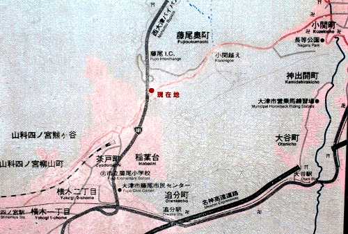 小関越え（京都側出入り口周辺） 藤尾奥町 大津市 滋賀県