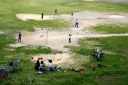 荒川河川敷 西新井橋より 本木１丁目 足立区