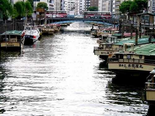 神田川 柳橋より浅草橋方面 東京