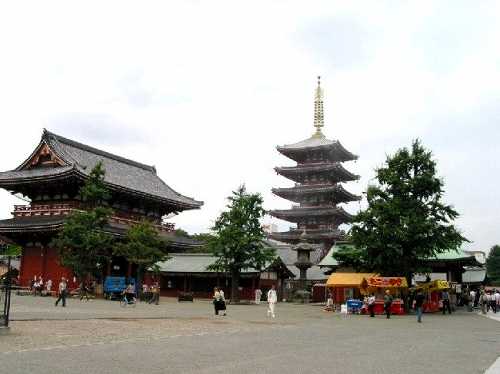 宝蔵門・五重塔 浅草