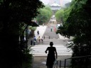 清水坂より弁天堂を望む 上野公園