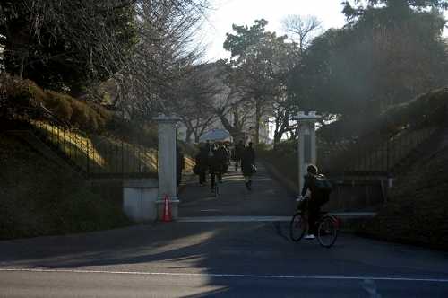 土浦一高裏門(筑波街道起点) 真鍋 土浦市