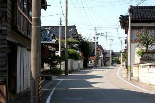旧羽州浜街道・旧鼠ケ関宿町並み 鼠ヶ関 鶴岡市 山形県