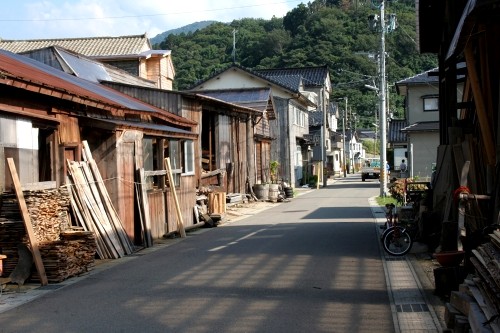 旧羽州浜街道町並み 小岩川 鶴岡市 山形県