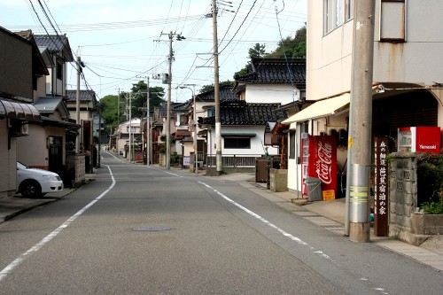 旧羽州浜街道・旧温海宿町並み 温海 鶴岡市 山形県