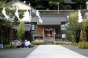 温泉神社・朝市広場 湯温海 鶴岡市 山形県