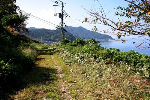旧羽州浜街道・笠取峠道 小波渡 鶴岡市 山形県