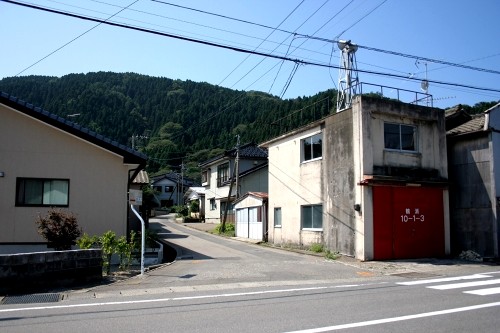 旧羽州浜街道・笠取峠道入口 三瀬 鶴岡市 山形県