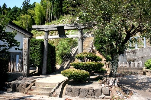 旧羽州浜街道・薬師神社 中沢 鶴岡市 山形県