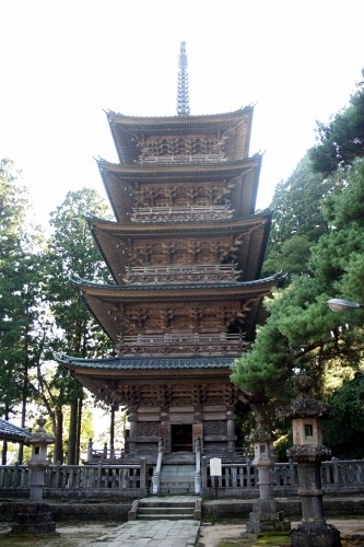 善宝寺五重塔 下川 鶴岡市 山形県