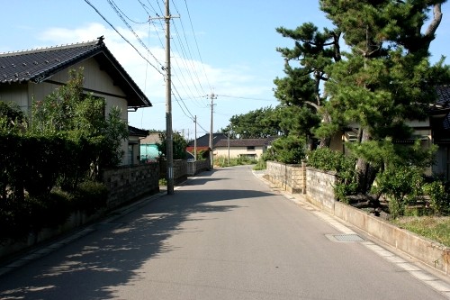 旧羽州浜街道 十里塚 酒田市 山形県