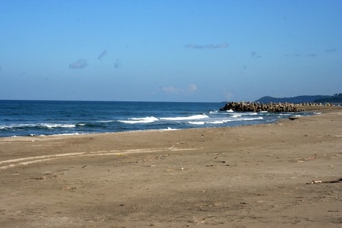十里塚海水浴場(荘内砂丘) 十里塚 菅里 遊佐町 鮑海郡 山形県