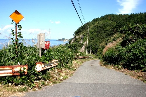 旧羽州浜街道 西楯 吹浦 遊佐町 鮑海郡 山形県