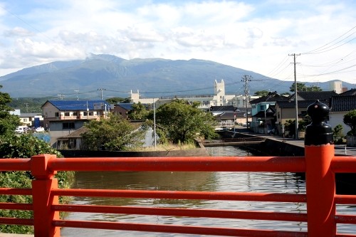 奥の細道 象潟橋（欄干橋）中橋町 象潟町 にかほ市 秋田県