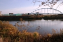 芝の渡し跡・旧雄物川（秋田運河） 川尻新川町 秋田市 秋田県